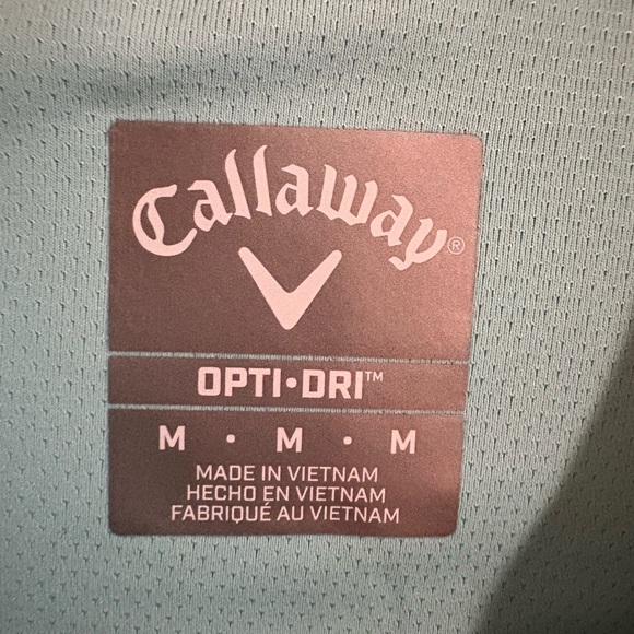 Callaway Men’s Mojito Ombré Print Golf Polo with Crescent Farms Golf Club Logo - Picture 3 of 4